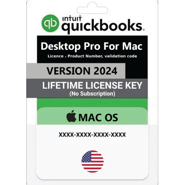 QuickBooks Desktop For MAC 2024 Lifetime - No Subscription (2-Users)