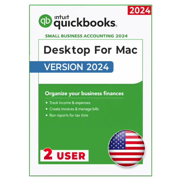 QuickBooks Desktop For MAC 2024 Lifetime - No Subscription (2-Users)
